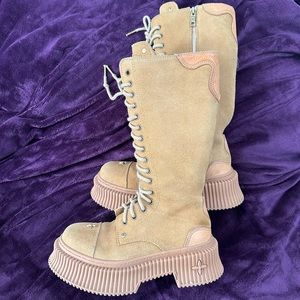 SMFK Boots Shoes Sz 8 or 39 Tan All Leather